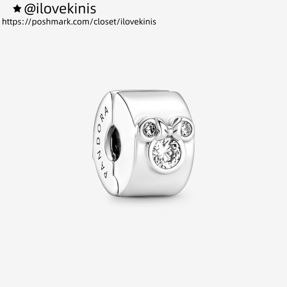 Pandora Disney Mickey Mouse & Minnie Mouse Clip Charm - Picture 1 of 4